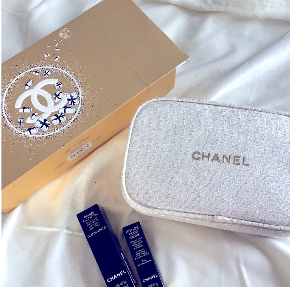 🎁 Chanel Bag Holiday Easy Come Easy Glow Rouge Coco Baume Lip Balm Baume Stick